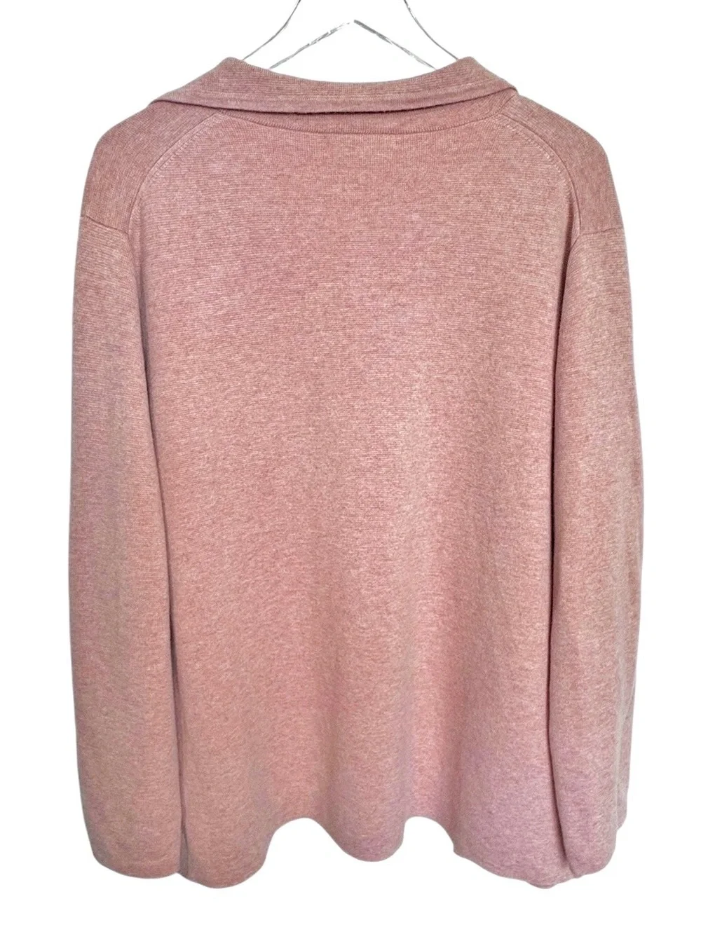 J.Crew Eloise Sweater Blazer XL Pink Open Front Cardigan Pockets Relaxed Fit